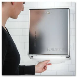 San Jamar True Fold C-Fold/Multifold Paper Towel Dispenser, 11.63 x 5 x 14.5, Chrome