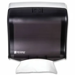 San Jamar Ultrafold Fusion C-Fold and Multifold Towel Dispenser, 11.5 x 5.5 x 11.5, Black