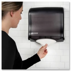 San Jamar Ultrafold Fusion C-Fold and Multifold Towel Dispenser, 11.5 x 5.5 x 11.5, Black