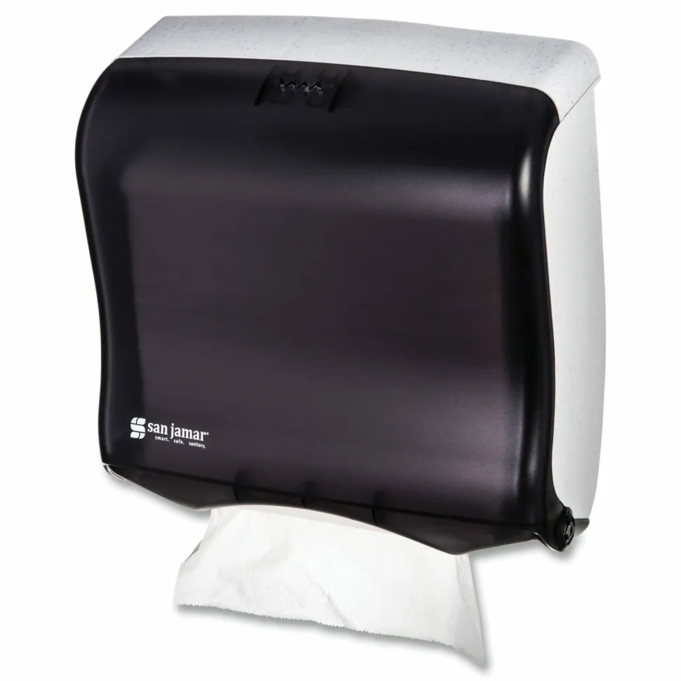 San Jamar Ultrafold Fusion C-Fold and Multifold Towel Dispenser, 11.5 x 5.5 x 11.5, Black