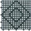 San Jamar Versa-Mat Bar-Shelf Liner, Plastic, 12w x 12d x 0.25h, Black, 24/Carton