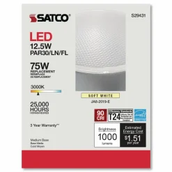 Satco 12W PAR 30/LN/FL 3000K LED Bulb