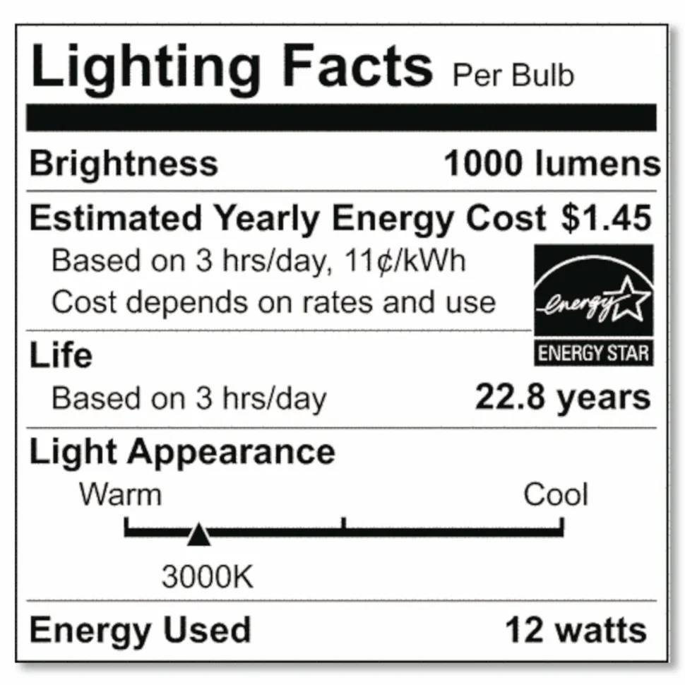 Satco 12W PAR 30/LN/FL 3000K LED Bulb