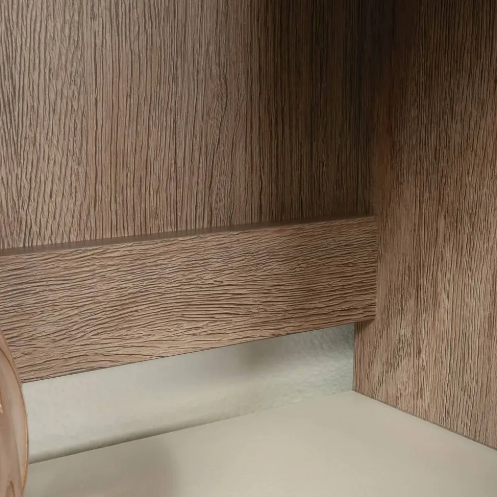 Sauder Dixon City 33"W Library Hutch, Brushed Oak