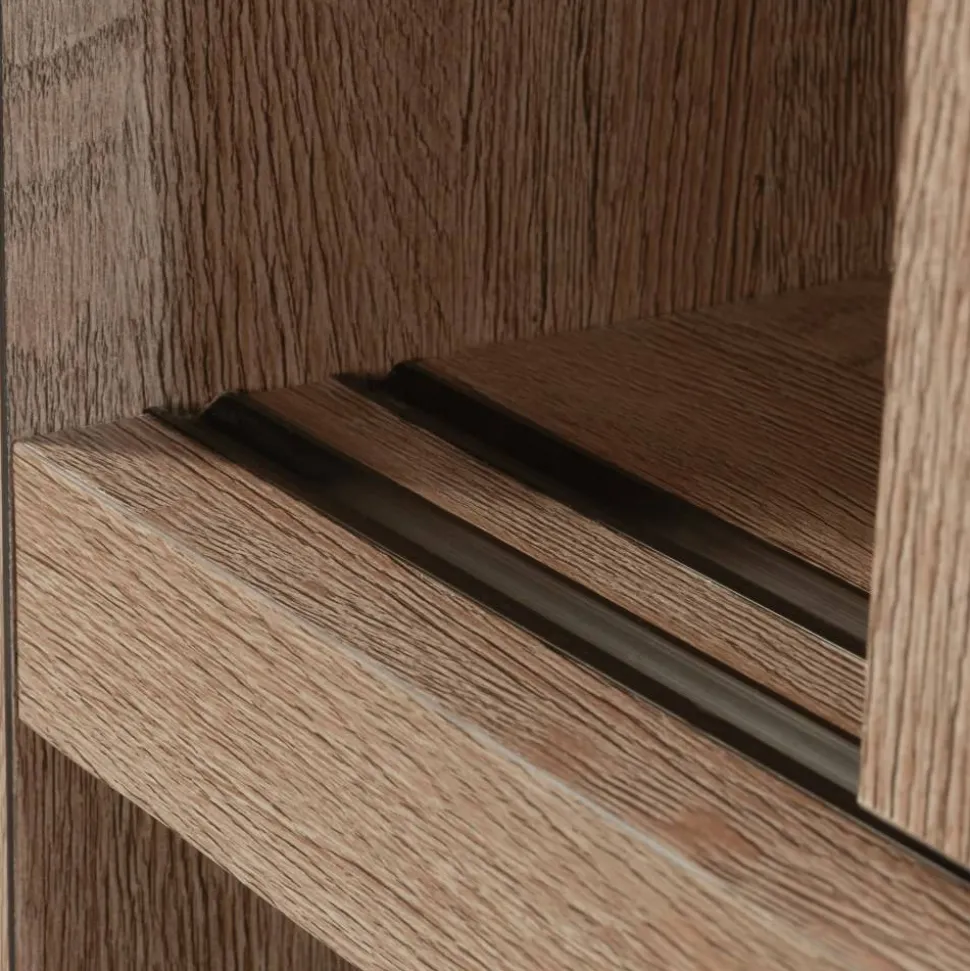 Sauder Dixon City 33"W Library Hutch, Brushed Oak