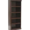 Sauder Heritage Hill 72"H Bookcase, Open 5-Shelf, Classic Cherry