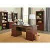 Sauder Heritage Hill 71 1/4"H 3-Shelf Traditional Bookcase, Cherry/Dark Finish