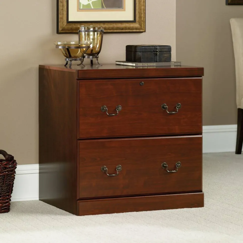 Sauder Heritage Hill 30-1/8”W x 20-1/2"D Lateral 2-Drawer File Cabinet, Classic Cherry