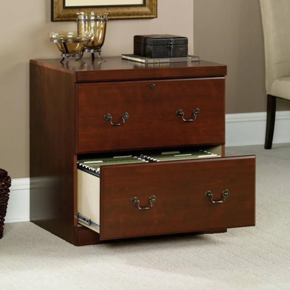 Sauder Heritage Hill 30-1/8”W x 20-1/2"D Lateral 2-Drawer File Cabinet, Classic Cherry