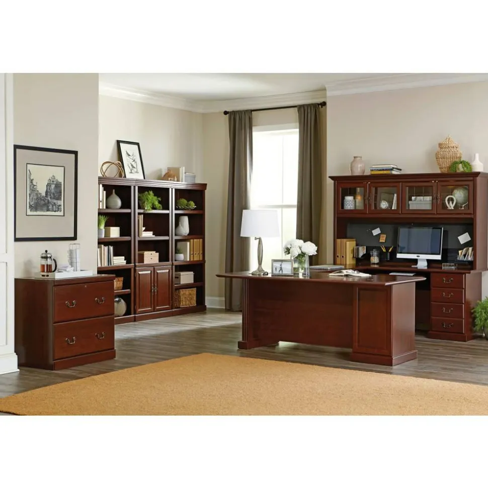 Sauder Heritage Hill 30-1/8”W x 20-1/2"D Lateral 2-Drawer File Cabinet, Classic Cherry