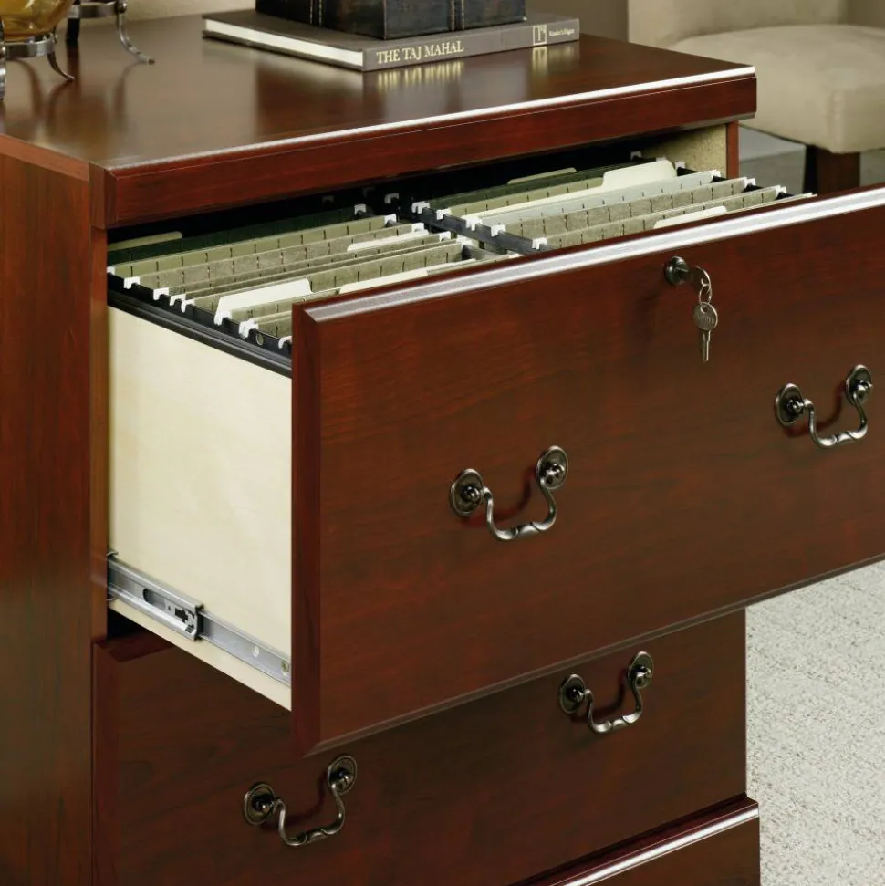 Sauder Heritage Hill 30-1/8”W x 20-1/2"D Lateral 2-Drawer File Cabinet, Classic Cherry
