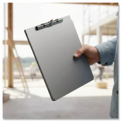 Saunders Aluminum Clipboard With Writing Plate, 8 1/2