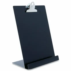 Saunders Document/Tablet Holder Stand, 12.3"H x 9.5"W x 5"L, Aluminum, Black