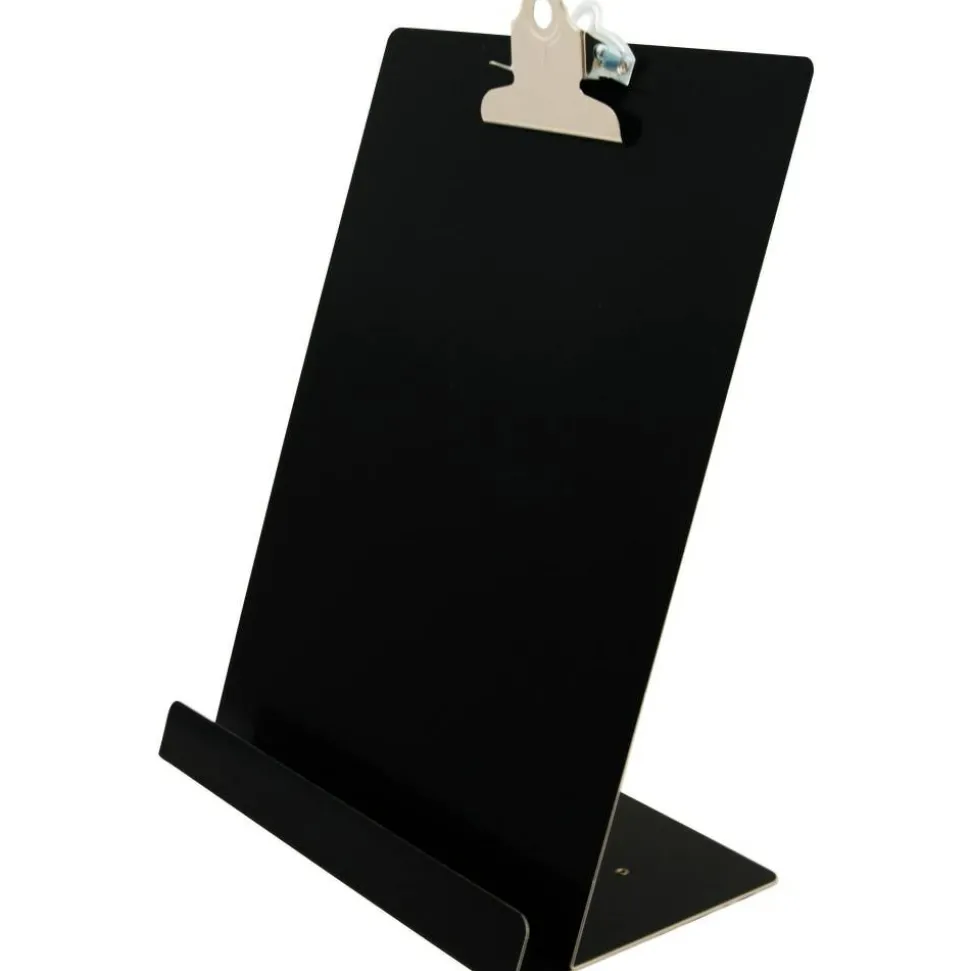 Saunders Document/Tablet Holder Stand, 12.3"H x 9.5"W x 5"L, Aluminum, Black