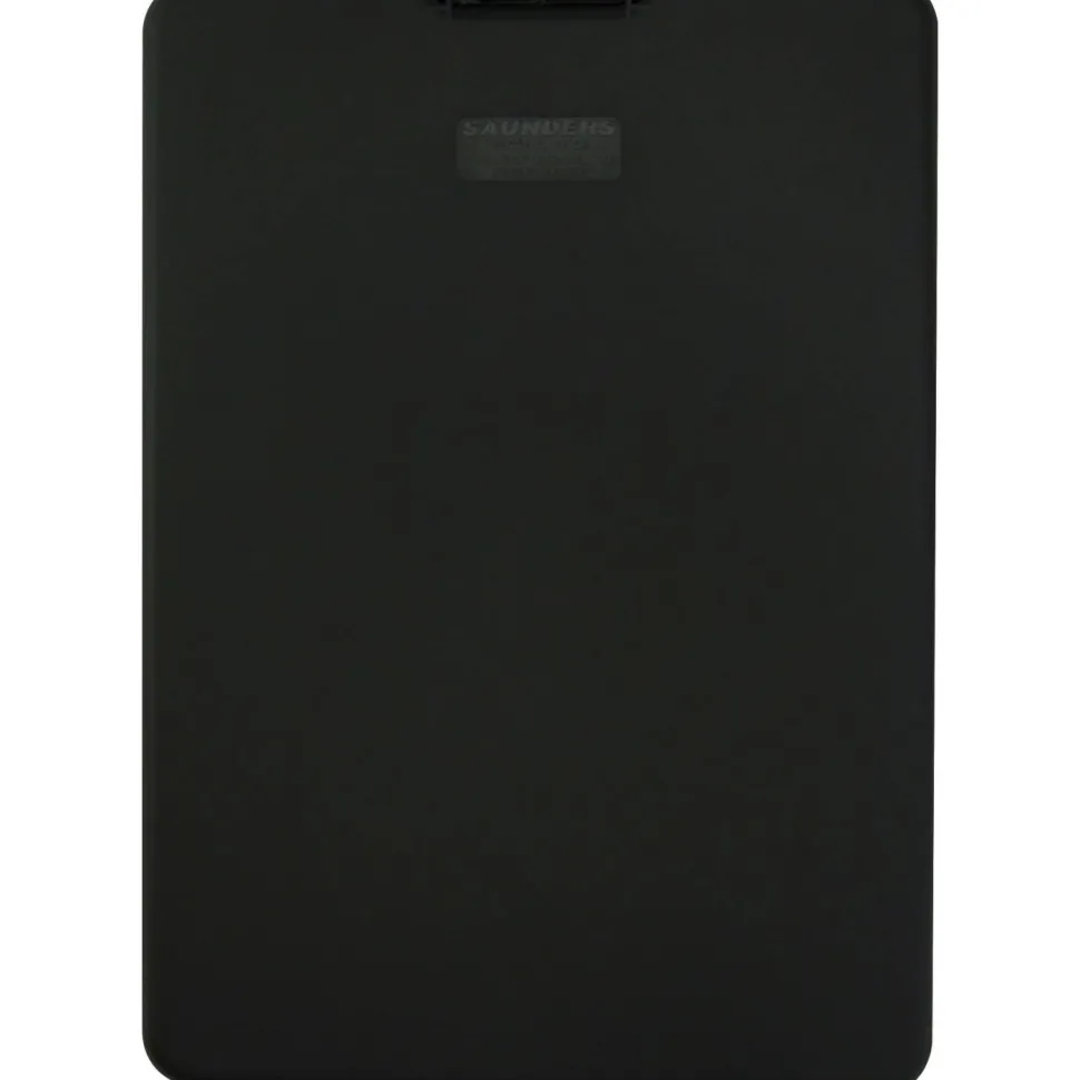 Saunders SlimMate Plastic Form Holder Storage Clipboard, Letter Size, Black