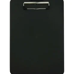 Saunders SlimMate Plastic Form Holder Storage Clipboard, Letter Size, Black