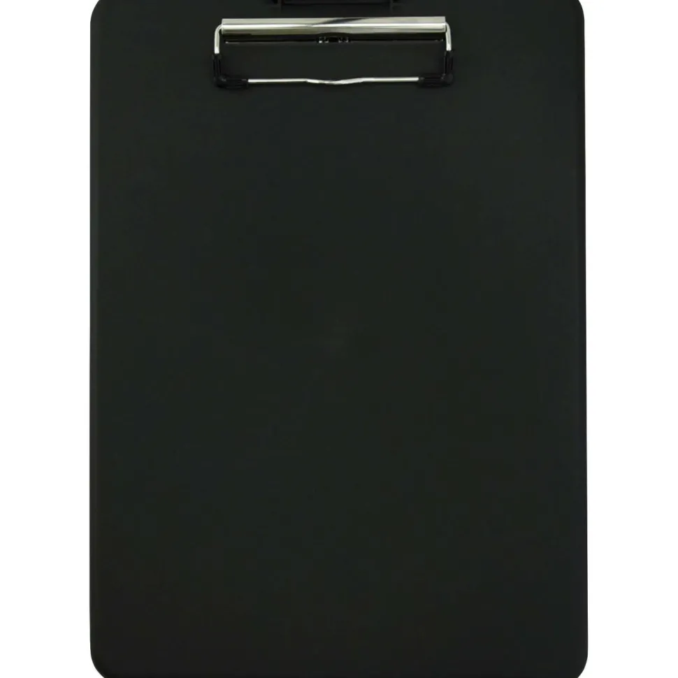 Saunders SlimMate Plastic Form Holder Storage Clipboard, Letter Size, Black