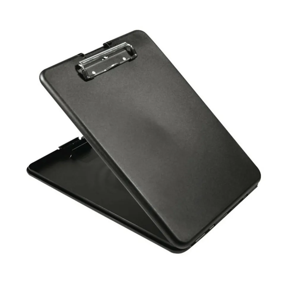 Saunders SlimMate Plastic Form Holder Storage Clipboard, Letter Size, Black