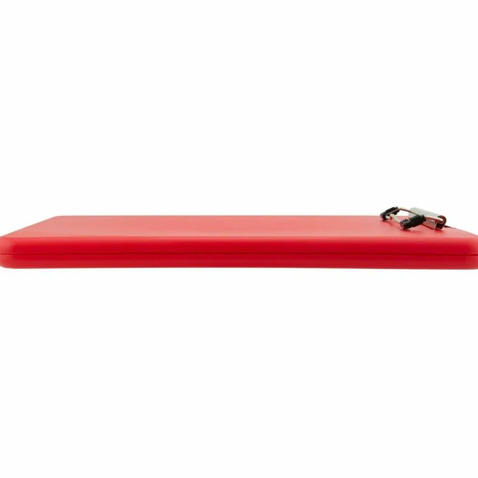 Saunders SlimMate Storage Clipboard, 0.5" Clip Capacity, Holds 8.5 x 11 Sheets, Red