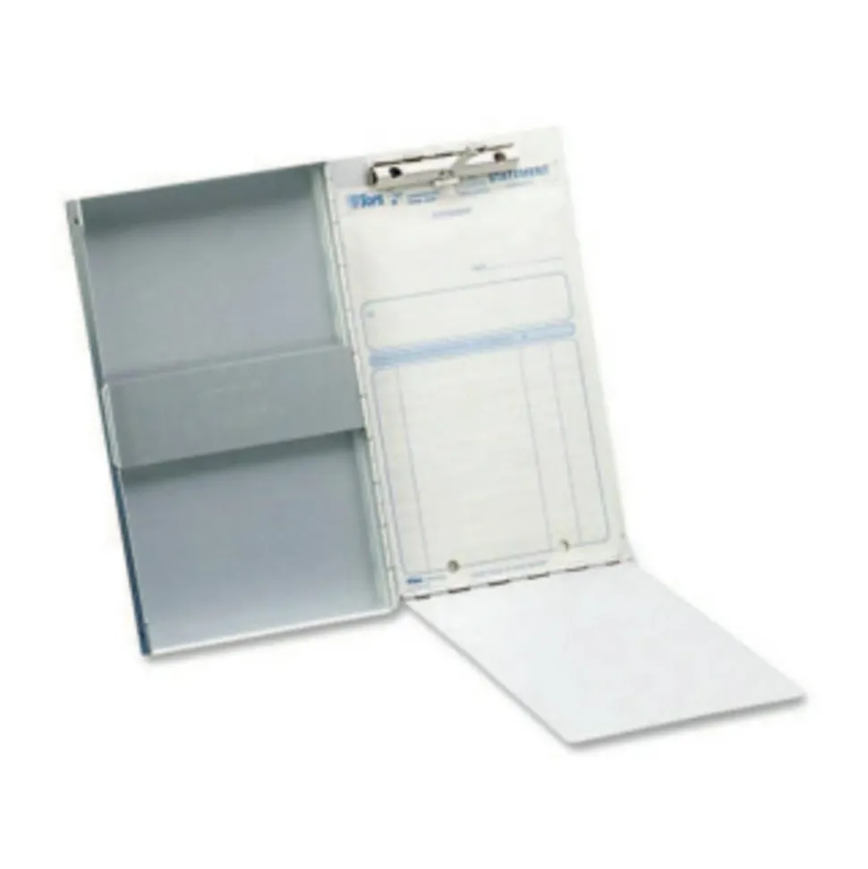 Saunders Snapak Aluminum Side-Opening Form Holder, 5" x 8", Silver, 89% Recycled