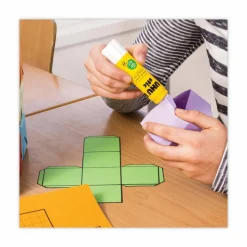 Saunders UHU stic Washable Glue Stick - 1.41 oz - 12 / Box - White