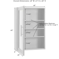 Savannah Mirrored Wall Cabinet