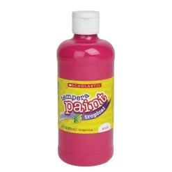 Scholastic Tropical Tempera Paint, 16 Oz, Tropical Pink