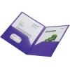 School-Grade 2-Pocket Poly Folder, Letter Size, Purple