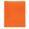 School-Grade 2-Pocket Poly Folder, Letter Size, Orange