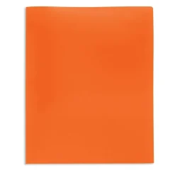 School-Grade 2-Pocket Poly Folder, Letter Size, Orange