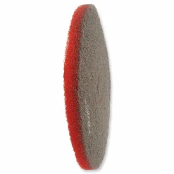SC Johnson Professional EZ CARE Heavy Duty Scrub Pad, 16" Diameter, Red/Gray, 5/Carton