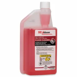 SC Johnson Professional Heavy Duty Neutral Floor Cleaner, Fresh Scent, 32 oz Squeeze and Pour Bottle, 6/Carton