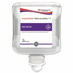 SC Johnson Professional InstantFOAM Non-Alcohol PURE Hand Sanitizer, 1 L Refill Cartridge, Unscented, 6/Carton