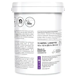 SC Johnson Professional Kresto KWIK-WIPES, Cloth, 1-Ply, 7.9 x 5.7, Citrus, White, 70/Pack, 6 Packs/Carton
