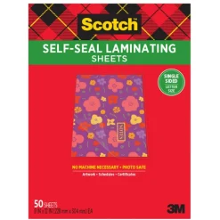 Scotch Self-Seal Laminating Sheets, 9