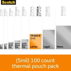 Scotch Thermal Laminating Pouches, 8.9