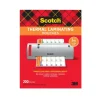 Scotch Thermal Laminating Pouches, 8.9" x 11.4", 200 Laminating Sheets, 3 mil., Fits Letter Size, 200/Pack