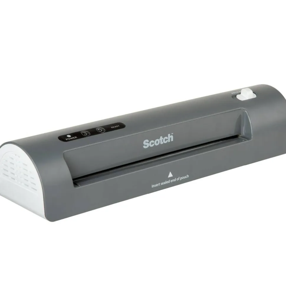 Scotch Thermal Laminator Combo Pack, 1 Gray Thermal Laminator 9" Wide, 20 Laminating Sheets, Fits Letter Size