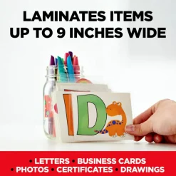 Scotch Thermal Laminator Combo Pack, 1 White Thermal Laminator 9" Wide, 20 Laminating Sheets, Fits Letter Size
