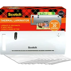 Scotch Thermal Laminator Combo Pack, 1 White Thermal Laminator 9