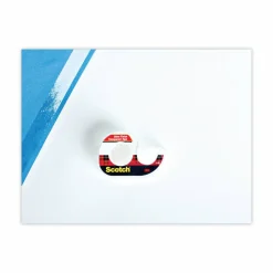 Scotch Transparent Office Tape In Dispenser, 1/2