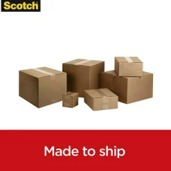 Scotch Box Lock Shipping Packaging Tape, 3