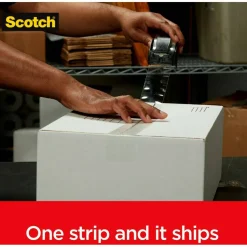 Scotch Box Lock Shipping Packaging Tape, 3