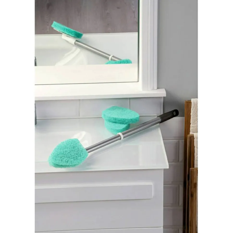 Scotch-Brite Bath Scrubber - 24" Handle Length - Plastic Handle - 1 Each
