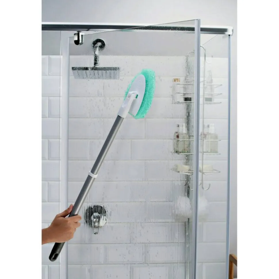 Scotch-Brite Bath Scrubber - 24" Handle Length - Plastic Handle - 1 Each