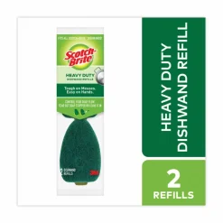 Scotch-Brite Dishwand Refills, 2-15/16" x 2-1/4", Green, Pack of 2