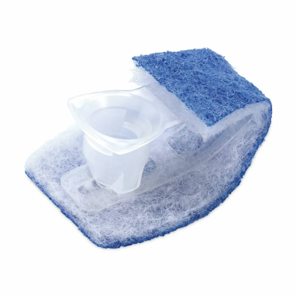 Scotch-Brite Disposable Toilet Scrubber Refill, Blue/White, 10/Pack