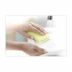 Scotch-Brite Dobie All-Purpose Cleaning Pad, 3.15 x 4.95, 2.24" Thick, Yellow, 24/Carton