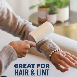 Scotch-Brite Everday Clean Lint Roller, 2 Pack, 140 Adhesive Sheets Total, Lint Remover for Pet Hair, Dark Clothes, Furniture, and Dusty Surfaces