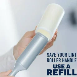 Scotch-Brite Everyday Clean Lint Roller Refills, 4 in, 12 Rollers, 60 Sheets/Roll, Versatile Lint Removers for Daily Cleaning, Clothes and Pet Hair